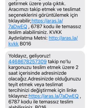 Gemlik Aras Kargo: Mesaj Var, Kargo Yok!