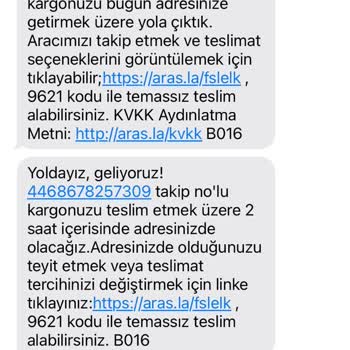 Gemlik Aras Kargo: Mesaj Var, Kargo Yok!