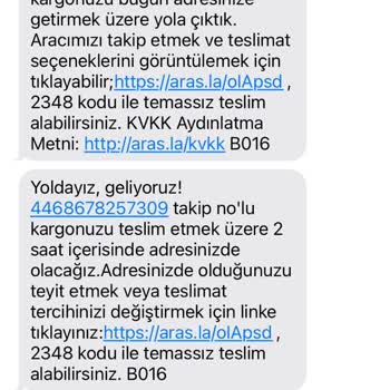 Gemlik Aras Kargo: Mesaj Var, Kargo Yok!