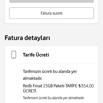 Vodafone Aynı Tarifenin 5 Ayrı Şekilde Faturalandırılması Ve Açma Kapatma Ücreti