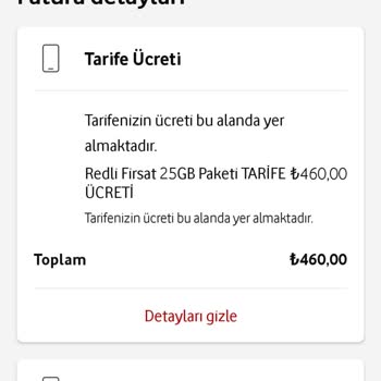 Vodafone Aynı Tarifenin 5 Ayrı Şekilde Faturalandırılması Ve Açma Kapatma Ücreti