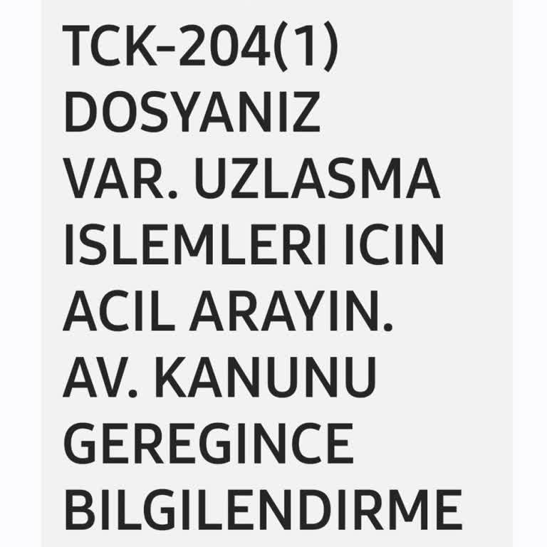 Sahte Hukuk Mesajlarıyla İlgili Endişe