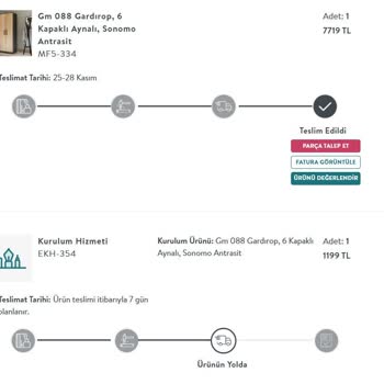 Vivense'den Alışveriş Pişmanlığı