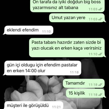Pasta Siparişimde Yaşanan Gecikme Ve Hatalar