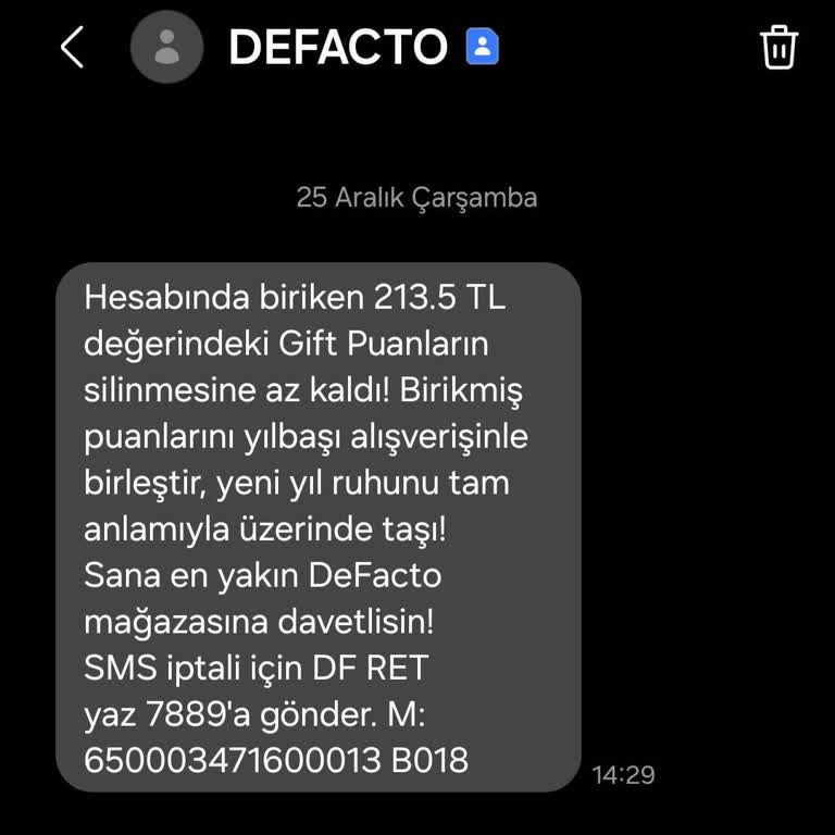 Yanıltıcı SMS İle Mağduriyet