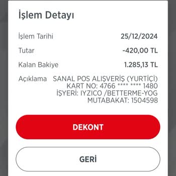 Betterme İzinsiz Çekim Yapılan Güvensiz Uygulama