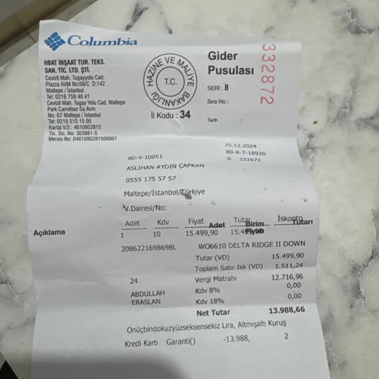 Columbia Mağazasında İade Sorunu Ve Yetersiz Müşteri Hizmeti