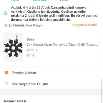 Ücret İadesi Ve Ürün Teslimatında Sorun