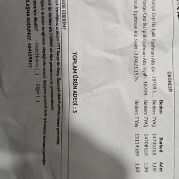 Yanlış Ürün Gönderimi Ve Değişim Sorunu