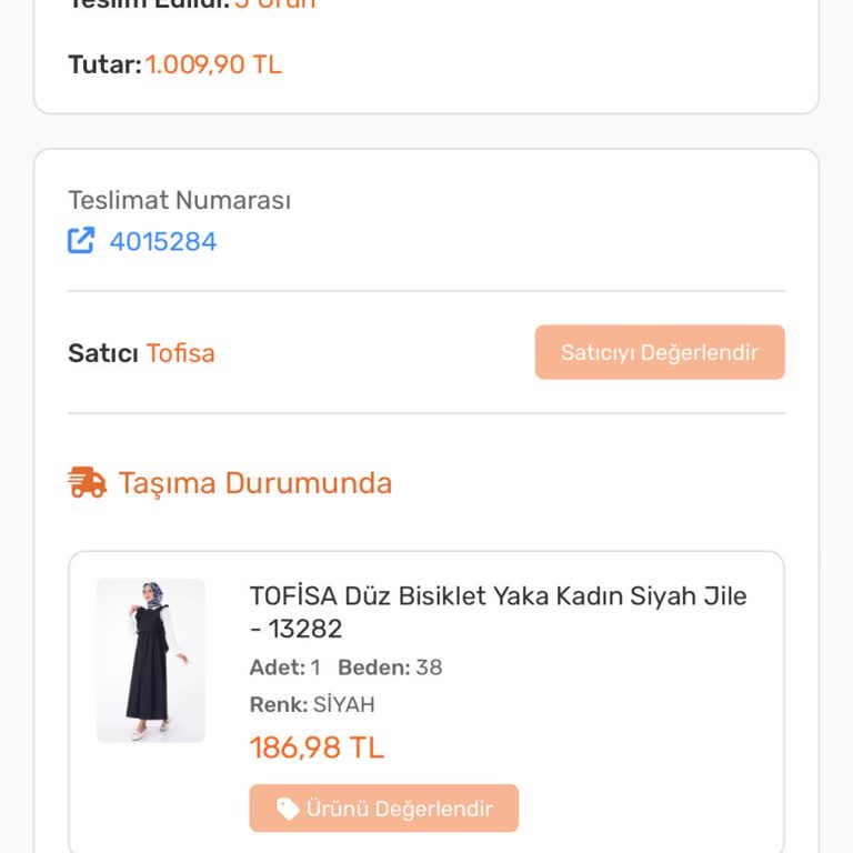 Tofisa Siparişim İptal Edilemiyor Yardım Lütfen