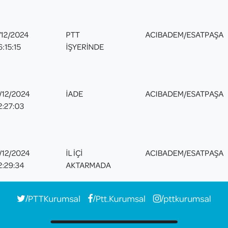 PTT Kargo'nun Bilgilendirme Eksikliği Mağduriyeti