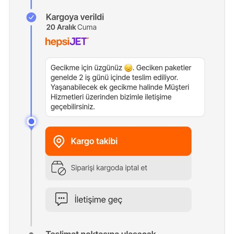 Teslim Edilemeyen Sipariş Ve İletilmeyen Teslimat Kodu Sorunu
