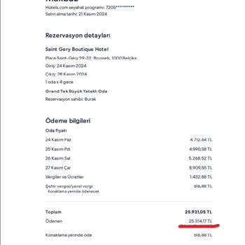 Fatura Krizi: Hotels.com Üzerinden Yapılan Rezervasyonda Belge Sorunu