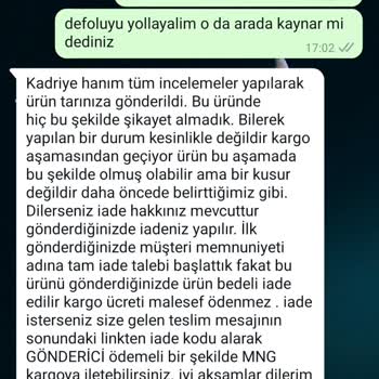 Defolu Ürün Ve İlgisiz Müşteri Hizmetleri: Seda Yalçın Atelier