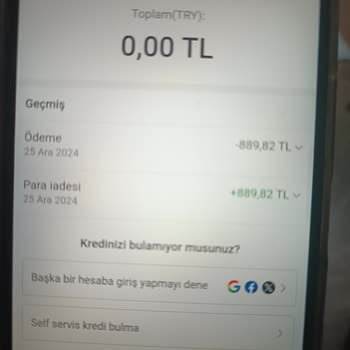 Temu İade Süreci Ve Kredi Bakiyesi Sorunu