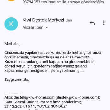 A101'den Aldığım Ürünün Garanti Sorunu Ve İade Problemi