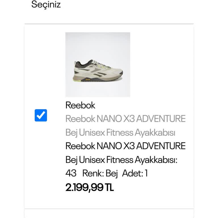 Reebok İade İşlemleri Çıkmazı