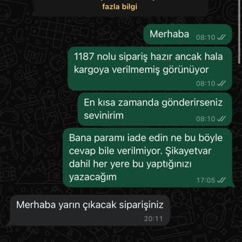 Teslim Edilmeyen Ürün Ve Yetersiz İletişim