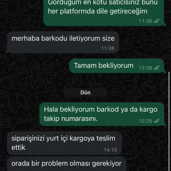 Teslim Edilmeyen Ürün Ve Yetersiz İletişim