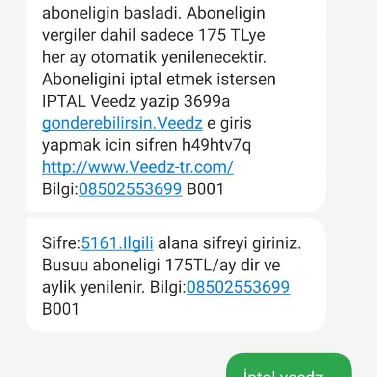 Çocuklar Yanlışlıkla Ücretli Servise Üye Oldu, İade İstiyorum