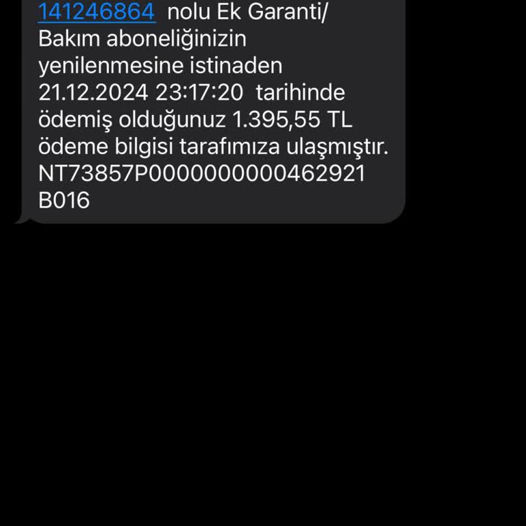 Bosch Yanlışlıkla Çekilen Ödeme ve İade Talebi