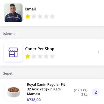 Getir'den Gelen Bayat Mama Ve İade Sorunu