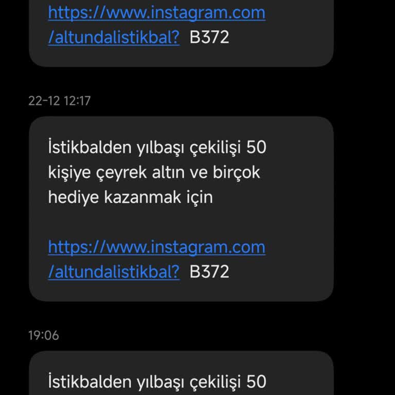İstikbal İstenmeyen SMS Mesajlarıyla Rahatsızlık