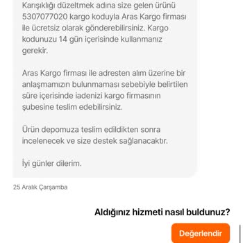 Yanlış Ürün Kargosu Ve Çözüm Süreci Sorunu
