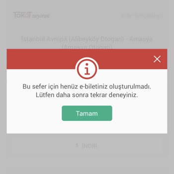 Obilet Ve Tokat Seyahat İle Yaşanan Elektronik Bilet Sorunu