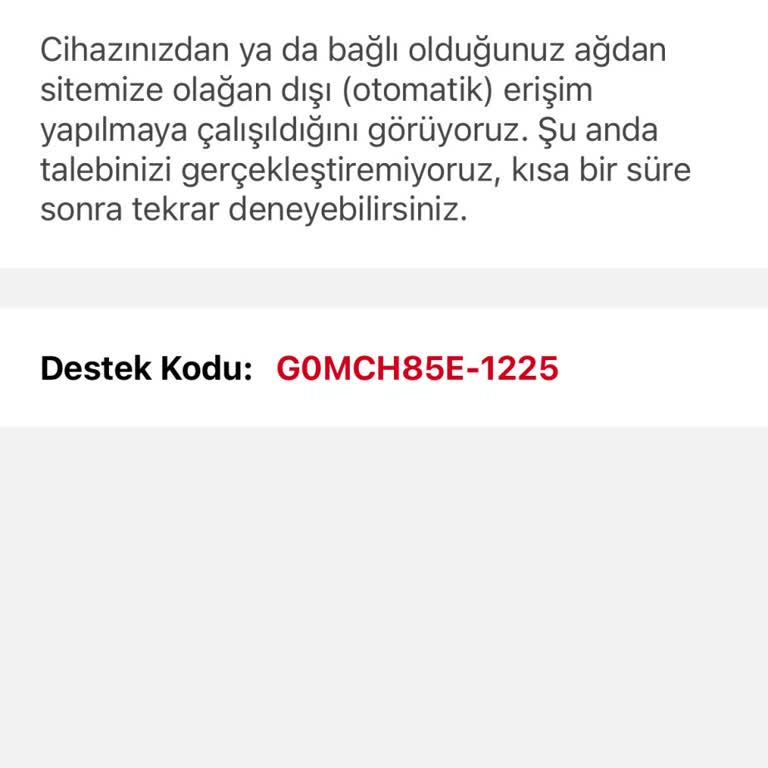Sahibinden.com Erişim Sorunu Ve Destek Kodu Engeli