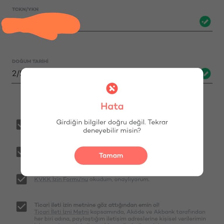 Tosla Uygulaması İlk Kullanımda Hata Verdi