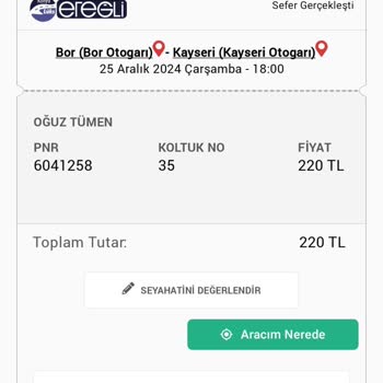 Lüks Ereğli Turizm İle Yaşadığım Mağduriyet