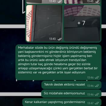 Trendyol Ve Firma Arasında Çözülemeyen Değişim Ve İade Sorunu