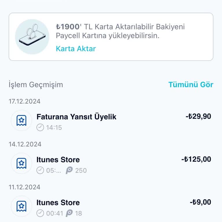 Paycell Hesabımda İzinsiz İşlemler Ve Sanal Kart Sorunu
