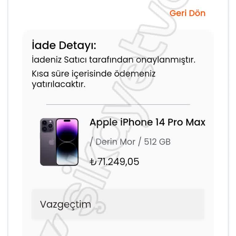 Yavaş Kargo Ve İade Süreci Sorunu