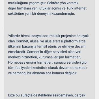 Comnet'in Belirsiz Geçiş Tarihi Mağduriyeti