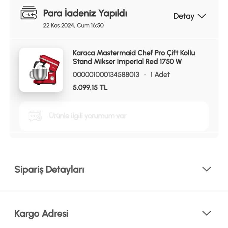 Bozuk Hamur Yoğurma Makinesi Mağduriyeti