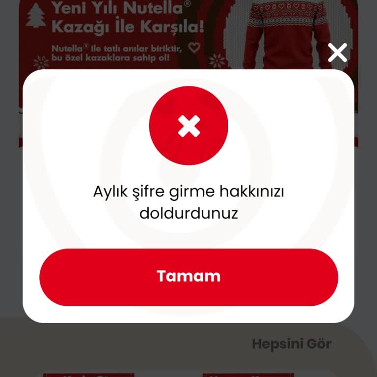 Nutella Şifre Sorunu: Hayal Kırıklığı Yaratan Deneyim