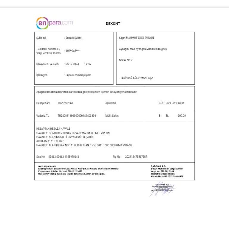 Para Transferi Sorunu Ve Yetersiz Destek