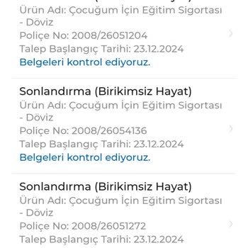 Eğitim Sigorta Poliçesi İptalinde Belge Sorunu