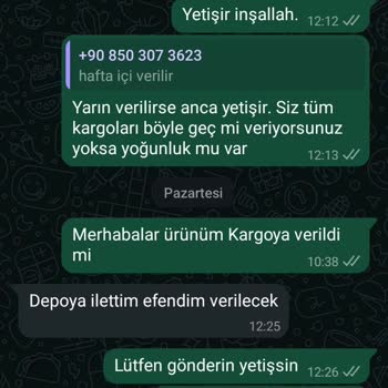 Geciken Kargo Ve İlgisiz Müşteri Hizmetleri