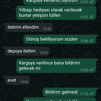 Geciken Kargo Ve İlgisiz Müşteri Hizmetleri