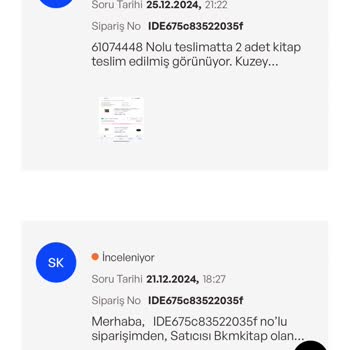 Eksik Kitap Teslimatı Ve Yanıtsız Destek