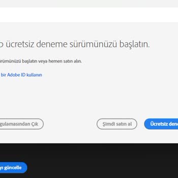Adobe Hesabım Ücretli Ama Ücretsiz Modda!