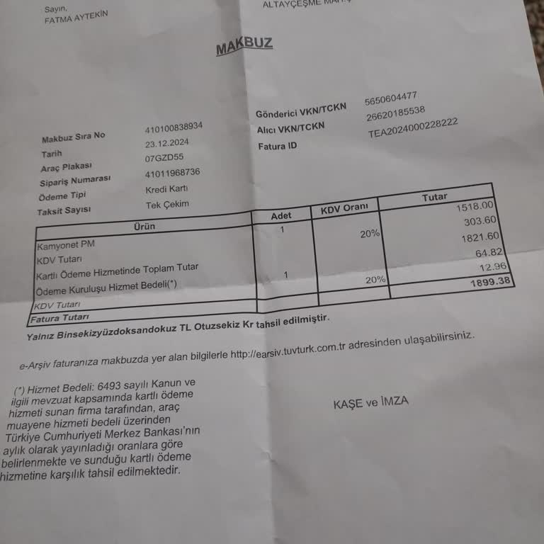 Araç Muayenesinde Haksız Hizmet Bedeli Şoku