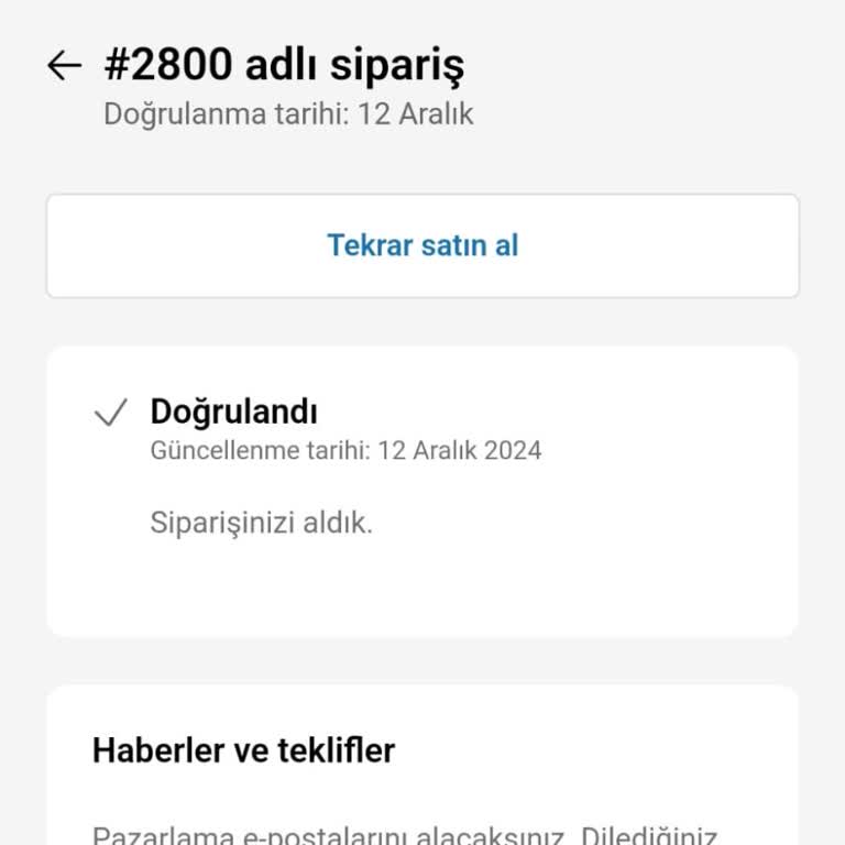 Bernz Company Sipariş Hala Kargolanmadı