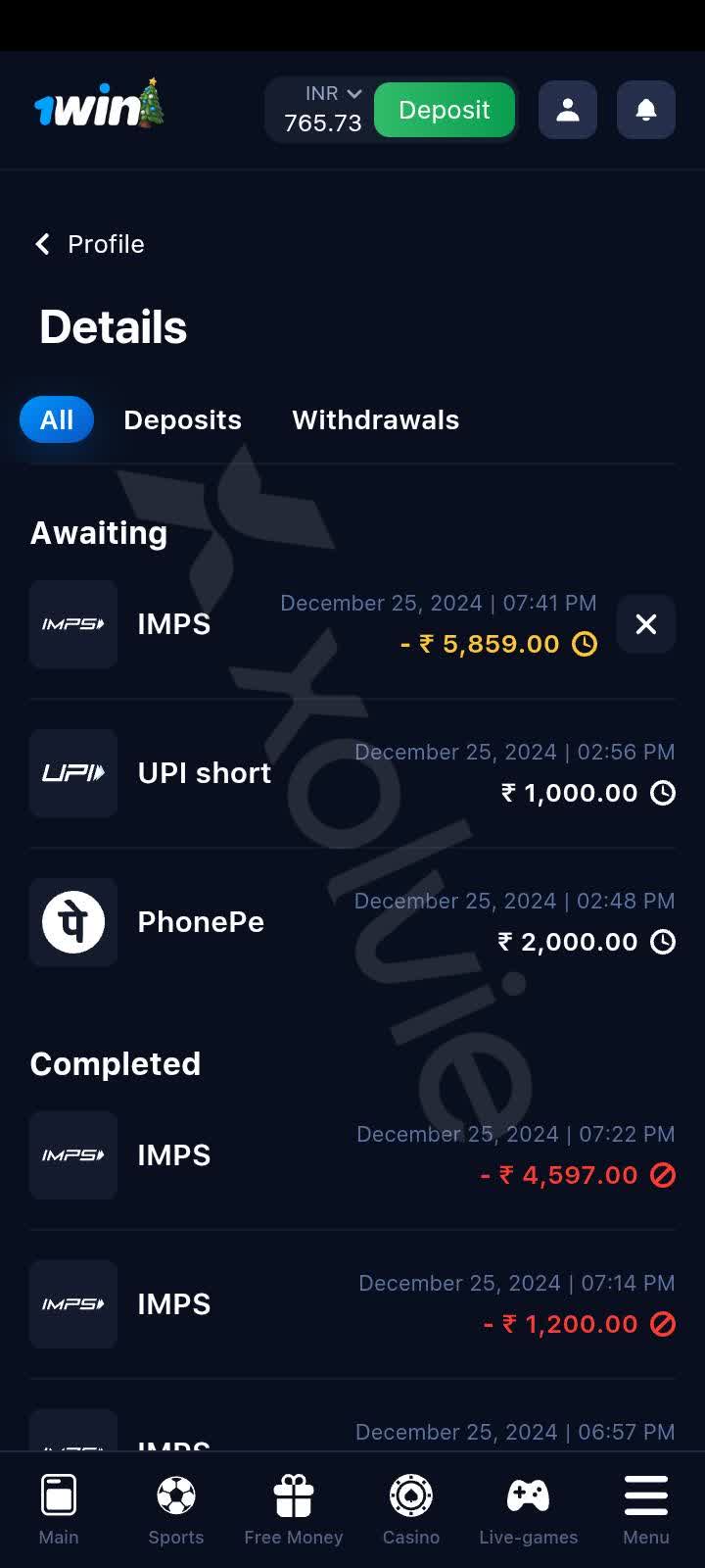 1win uitbetalingsprobleem