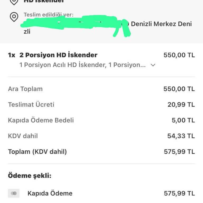Denizli HD İskender'de Hayal Kırıklığı: Soğuk Yemek Ve İlgisiz Hizmet