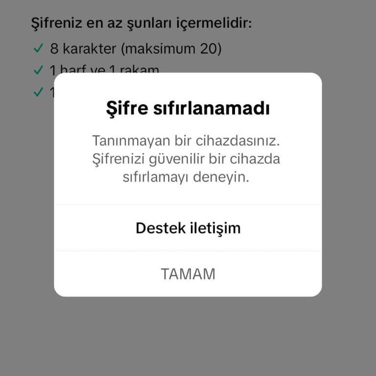 Cihaz Tanımlama Ve Şifre Sorunu