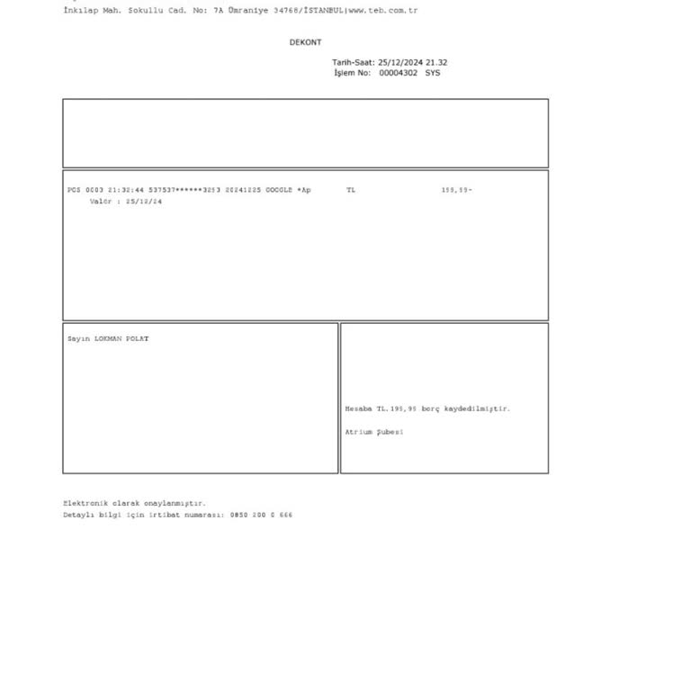 İzinsiz Para Çekimi Şikayeti